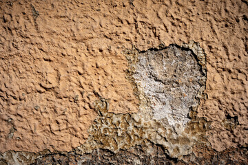 Wall fragment with scratches and cracks. It can be used as a background