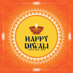 social media post diwali design