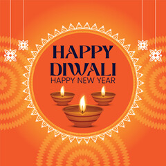 social media post diwali design