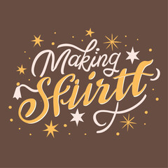 Making Spiritt  _ Christmas Text Design _ Typography T-shirt design _ Text Design