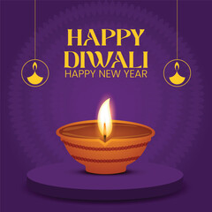 social media post diwali design