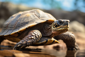 Fototapeta premium turtle, wild turtle, animal, nature, turtles