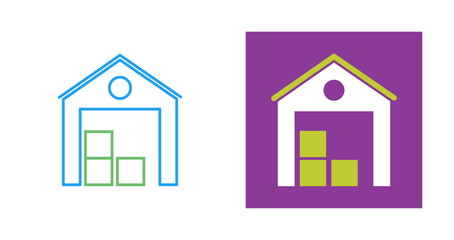Warehouse Vector Icon