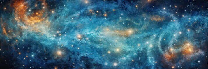 Obraz na płótnie Canvas Galactic wonders, celestial dust, cosmic exploration, astronomical beauty, cosmic mysteries, interstellar enchantment. Generated by AI.
