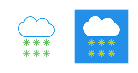 Snowing Vector Icon