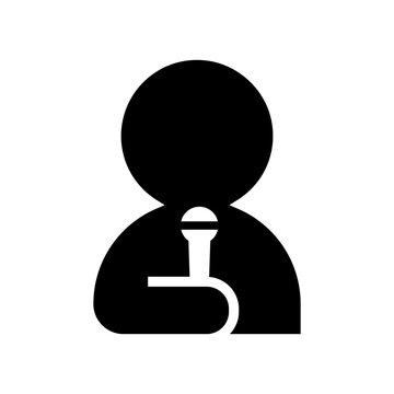 recommend clip art: News reporter icon