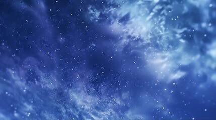 Fototapeta premium Extreme close-up of abstract blurred space nebula, cosmic blue and starry indigo hues, in the style of gradient blurred ,