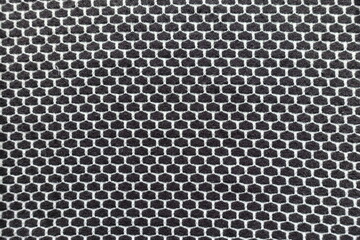 Background - black and white jersey fabric with honeycomb pattern