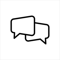 Fototapeta premium Bubble speech icon vector in trendy design on white background