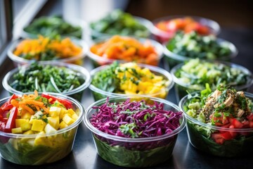 a colorful array of solstice salads