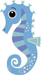 Deep ocean, sea life elements. Ocean life, aquarium life