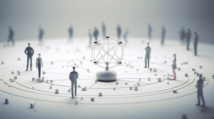 global business network generated by AI tool