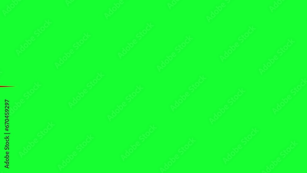Aufkleber animation of a simple black arrow extending on white background