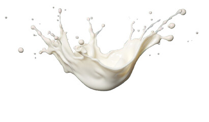Dynamic Milk Splash: Creamy Whirl in Motion. generative ai