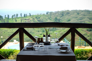 Lunch with a view in Tanzania, Africa