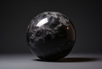 a black marble covered in plastic, conceptual painting, quadratura, mysterious nocturnal scenes