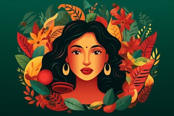 Hispanic Heritage Month Vector illustration,Generative ai