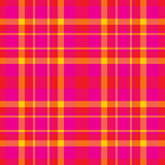 Plaid seamless pattern. Check fabric texture. Vector textile print.