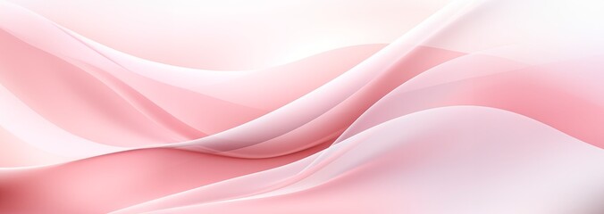 Abstract dynamic colorful pink wavy lines background, banner wallpaper World Breast Cancer awareness month concept designs. Women health care support - obrazy, fototapety, plakaty
