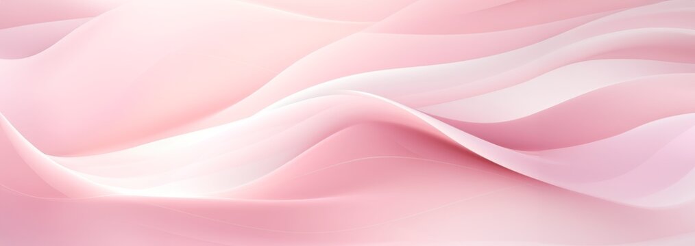 Abstract dynamic colorful pink wavy lines background, banner wallpaper World Breast Cancer awareness month concept designs. Women health care support