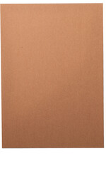 Close up view isolated of blank brown paper.