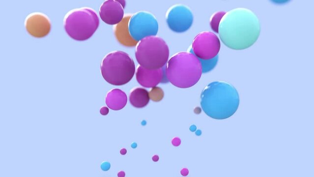 floating colorful bubbles