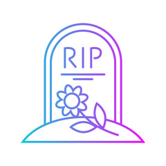 Tombstone Gradient Style in Design Icon