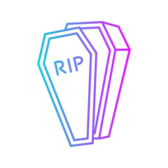 Coffin Gradient Style in Design Icon