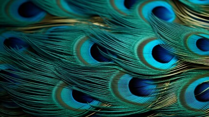 Obraz premium The intricate details of a peacock feather.