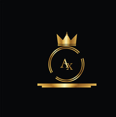 Luxury creative golden latter logo design 