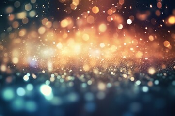 Graphic background of shiny bokeh light. For New Year Christmas Wallpapers Backdrop