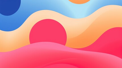 Color gradient background design. Abstract geometric background with liquid shapes. Cool background design for posters.