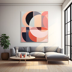 modern living room interior  ai generative