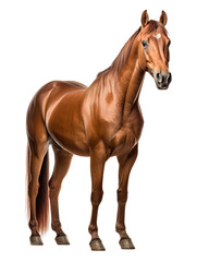 a brown horse on transparent background