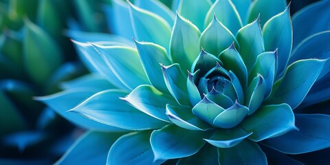 Agave Plant Design. Wallpaper, card, web. AI generated stylised art. 