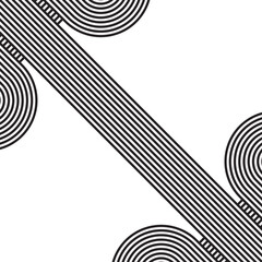 Simple abstract 1970s background design in futuristic retro style. vector design