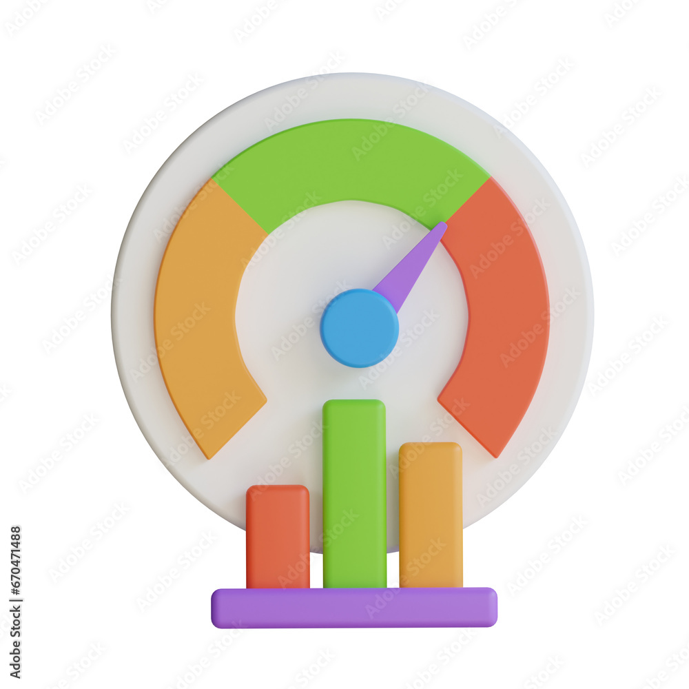 Aufkleber 3d model of performance. performance design in 3d. intriguing 3d model of performance. 3d illustrati