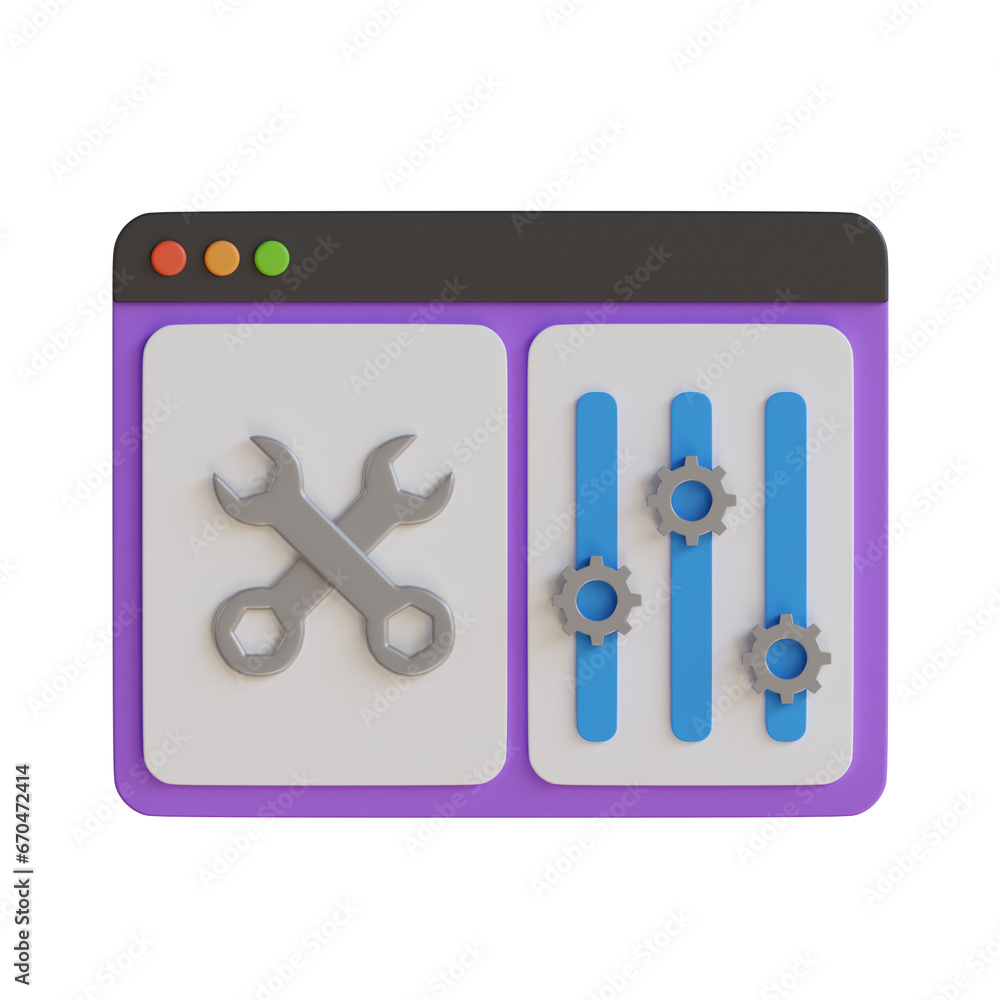 Aufkleber 3D Model of Web Setting. Web Setting Design in 3D. Intriguing 3D Model of Web Setting.
3d illustration, 3d element, 3d rendering. 3d visualization isolated on a transparent background