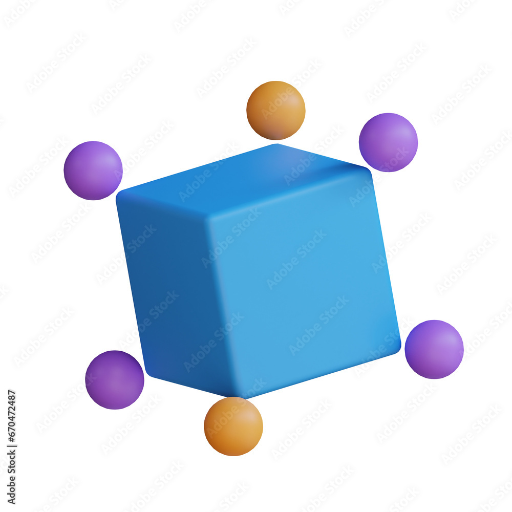 Poster 3d model of connection with blue bar. connection with blue bar design in 3d. 3d illustration, 3d ele