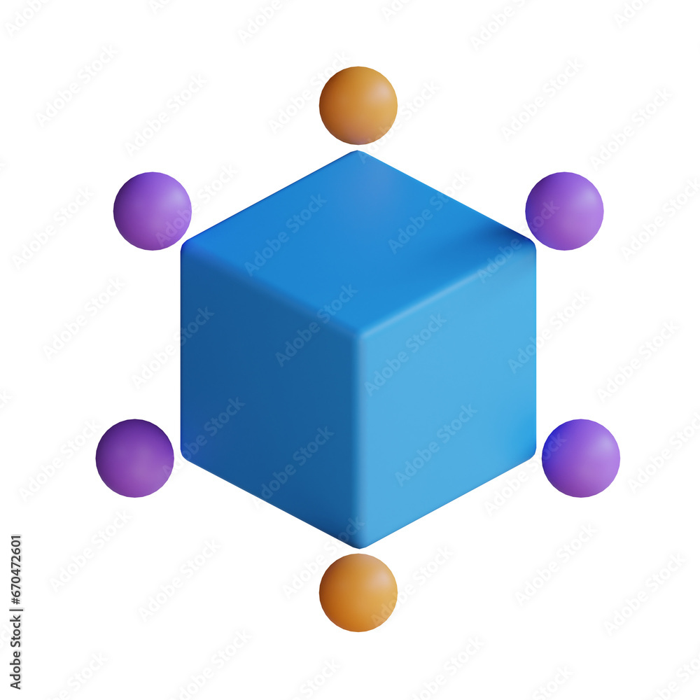 Poster 3d model of connection with blue bar. connection with blue bar design in 3d. 3d illustration, 3d ele