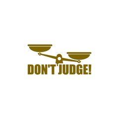  Don't judge icon isolated on transparent background