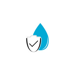 Waterproofing glyph icon isolated on transparent background