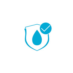 Waterproofing glyph icon isolated on transparent background