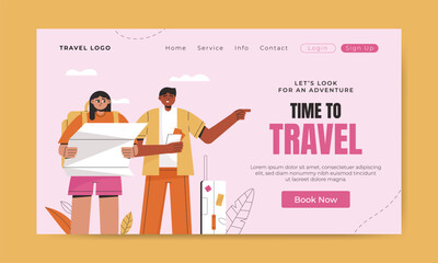 Travel Landing page template