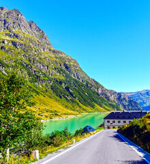 Silvretta Hochalpenstraße in Vorarlberg/Österreich