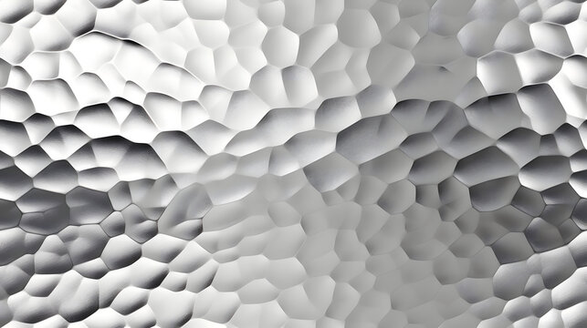 Seamless hammered silver texture with light reflection