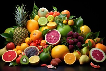 Exotic Tropical Fruit Assortment.