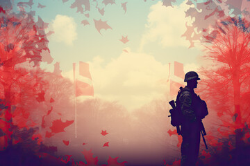 veterans day background, poster, banner
