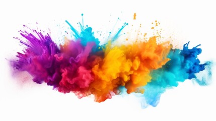 colorful splashes background generated by AI tool 
