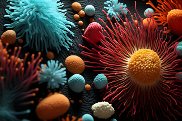 Obraz premium underwater organism, organism, microbiom, underwater organism